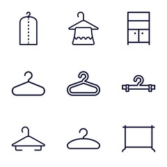 Sticker - Set of 9 closet outline icons