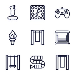 Aufkleber - Set of 9 games outline icons