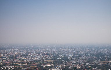 Wall Mural - View of cityscape in Loei at Thailand