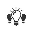 © puruan - BW icon - Lightbulbs
