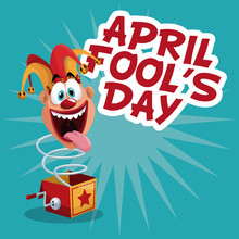 April Fools Day Celebration Vector Illustration Eps 10