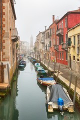 Wall Mural - Foggy day in Venice