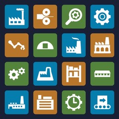 Sticker - Set of 16 factory filled icons