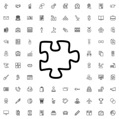 Poster - puzzle icon illustration