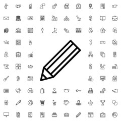 Poster - pencil icon illustration