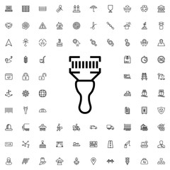 Poster - bar code scanner icon illustration