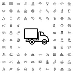 Poster - delivery car icon illustration