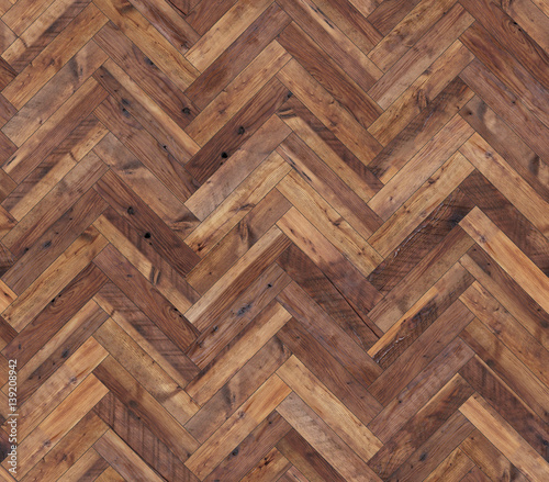 Obraz w ramie Herringbone natural parquet seamless floor texture