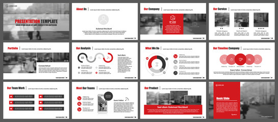 Canvas Print - Elements for infographics and presentation templates.