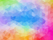 Pastel Colored Polygonal Illustration Consist Of Triangles