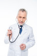 © LIGHTFIELD STUDIOS - Mature doctor with stethoscope