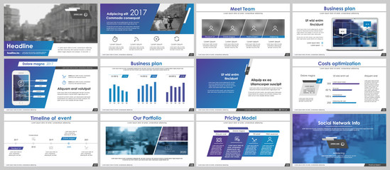 Canvas Print - Elements for infographics and presentation templates.