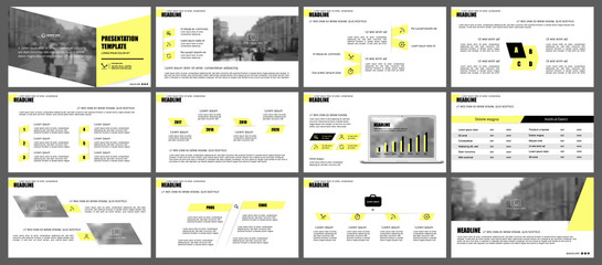 Canvas Print - Elements for infographics and presentation templates.