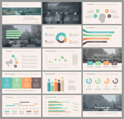 Canvas Print - Elements for infographics and presentation templates.