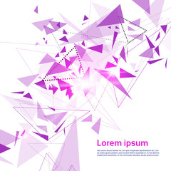 Poster - Abstract Colorful Geometrical Background Copy Space Vector Illustration