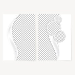 Canvas Print - Abstract white template