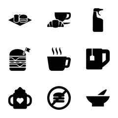 Sticker - Set of 9 drink filled icons