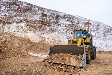 Wall Mural - Gold mining at an open pit