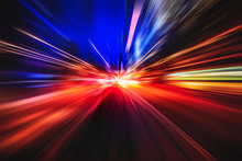 Ａbstract Motion Blur Of Light Explosion Effect