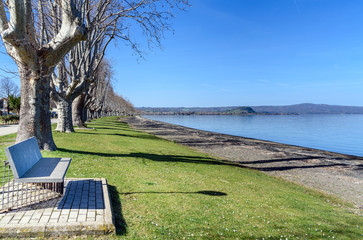 Bolsena lake, lazio, italy