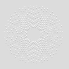 Wall Mural - technology mandala - abstract dotted circle background