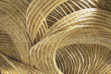 Rattan handicraft decorate pattern design