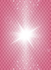 Wall Mural - Creative concept Vector set of glow light effect stars bursts with sparkles isolated on black background. For illustration template art design, banner for Christmas celebrate, magic flash energy ray.