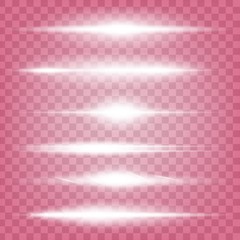 Wall Mural - Creative concept Vector set of glow light effect stars bursts with sparkles isolated on black background. For illustration template art design, banner for Christmas celebrate, magic flash energy ray.