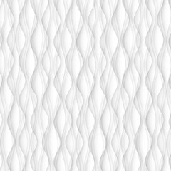 Wall Mural - abstract pattern seamless. white texture. wave wavy modern geometric background