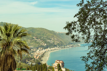 The Sicilian coast