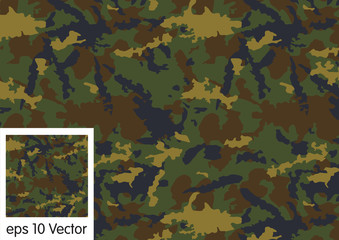Wall Mural - seamless, camouflage pattern vector