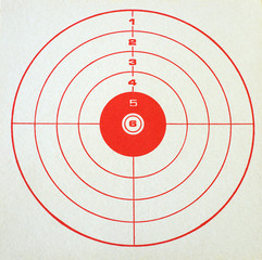 Wall Mural - red target