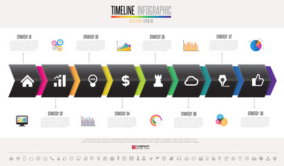  Timeline Infographics Design Template