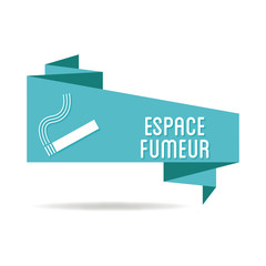 Wall Mural - Logo espace fumeur.