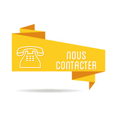 Poster - Logo nous contacter.