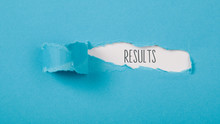 Results Message On Paper Torn Ripped Opening
