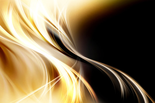 Design trendy elements for card, website, wallpaper, presentation. Brown gold modern bright waves art. Blurred pattern effect background. Abstract creative graphic template. Decorative business style.
