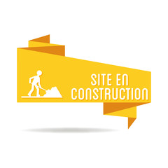 Canvas Print - Logo site en construction.