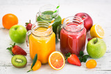 Healthy fruit and vegetable smoothies