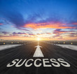 © Jag_cz - Success creative concept with airport runway