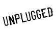 Unplugged rubber stamp. Grunge design with dust scratches. Effects can be easily removed for a clean, crisp look. Color is easily changed.