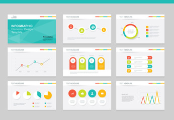 flat vector  set infographics element design template. for business  presentation template , brochure, and web design
