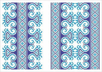 Traditional Romanian embroidery/sewingy patterns used on traditional / folk costumes, rugs, carpets and towels.