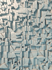 Aufkleber - White abstract surface pattern. 3d rendering