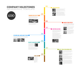 Poster - Vector Infographic timeline report template