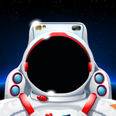 Wall Mural - planet sun astronaut 2