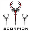 scorpion. elegant stylized scorpion