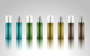 Wall Mural - colorful cosmetic bottles