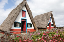 Typical Houses In Santana, Madeira