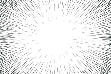 Wall Mural - comic hand drawn radial lines background